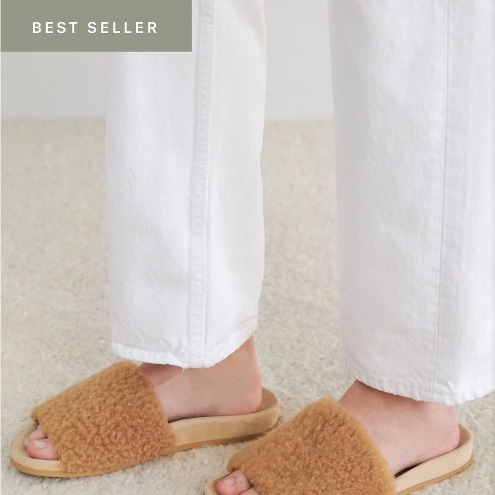 Jenni Kayne Shearling Slide Sandals-